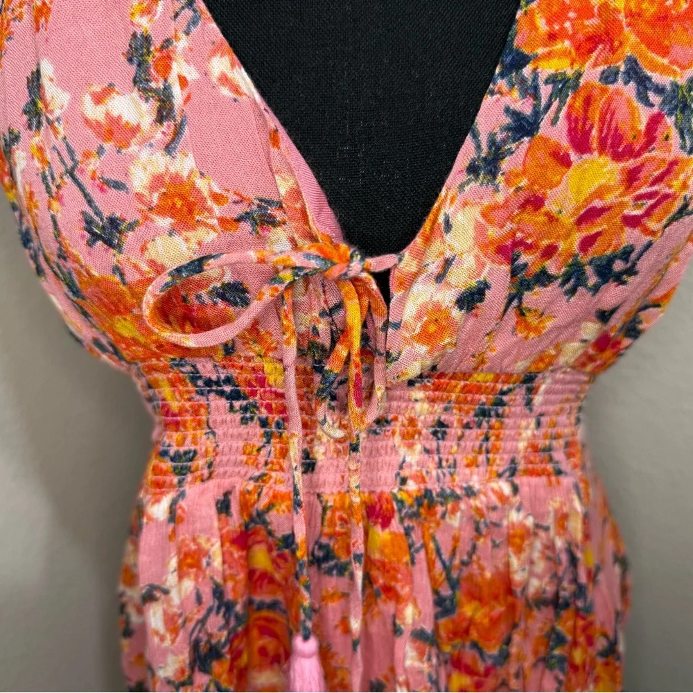 Free People Valentines Washed Ashore Floral‎ Mini Dress- Size XS